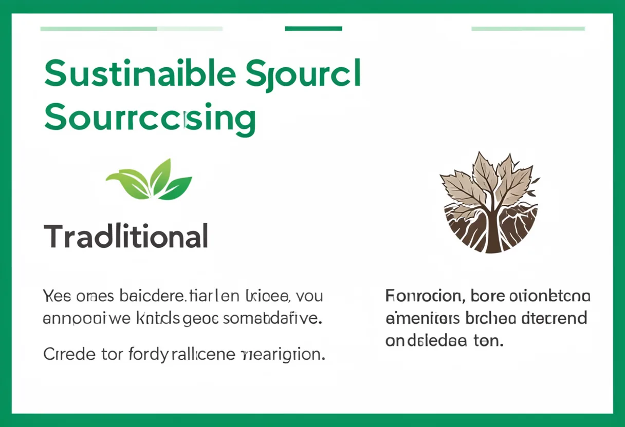 sustainable sourcing vs traditional sourcing